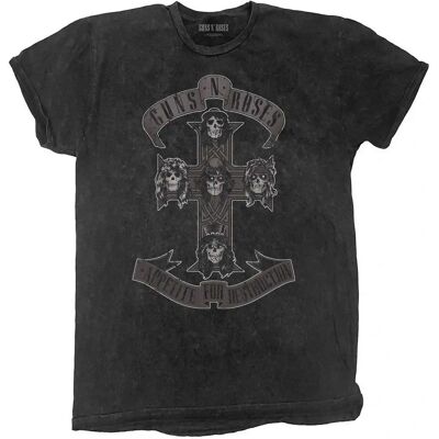 Guns N' Roses Unisex Dip Dye T-Shirt - Cross & Skull - T-Shirt Guns N' Roses Unisex Dip Dye T-Shirt - Cross & Skull - T-Shirt
