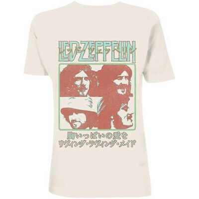Led Zeppelin Unisex Japanese Poster Cotton T-Shirt - T-Shirt Led Zeppelin Unisex Japanese Poster Cotton T-Shirt - T-Shirt