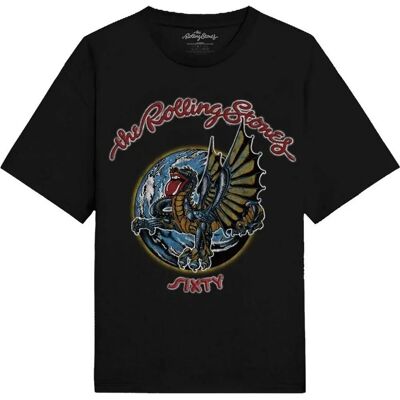 The Rolling Stones Sixty Dragon Globe T-Shirt - Nero The Rolling Stones Sixty Dragon Globe T-Shirt - Nero