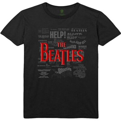 The Beatles Unisex Adult Cotton Logo T-Shirt - T-Shirt The Beatles Unisex Adult Cotton Logo T-Shirt - T-Shirt