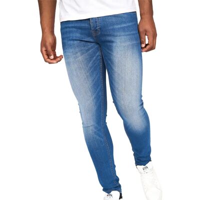 Crosshatch Heren Barbeck Slim Jeans - Stone Wash Crosshatch Heren Barbeck Slim Jeans - Stone Wash