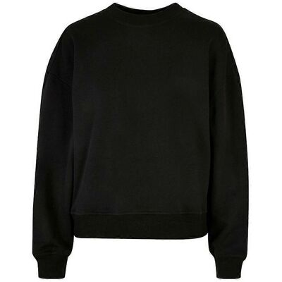 Build Your Brand Oversized Sweatshirt - Black - Sweater Build Your Brand Oversized Sweatshirt - Black - Sweater