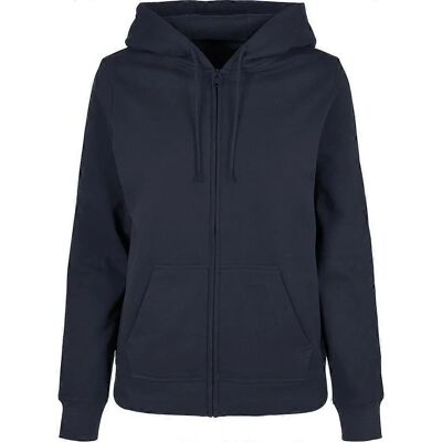 Build Your Brand Womens Basic Full Zip Hoodie - Hooded Sweatshirt Build Your Brand Womens Basic Full Zip Hoodie - Hooded Sweatshirt