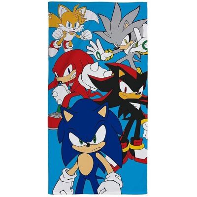 Serviette de plage en coton Sonic the Hedgehog Stars - Unisexe Serviette de plage en coton Sonic the Hedgehog Stars - Unisexe