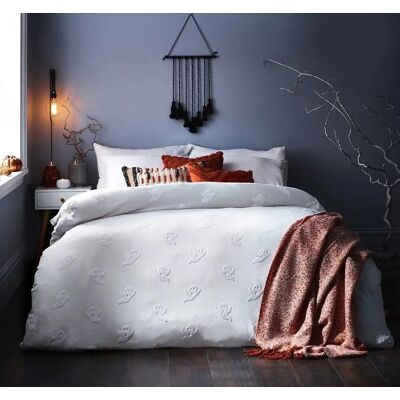 The Linen Yard Geister-Halloween-Bettbezugsset - Ensemble de housses de couette Halloween - Publicité The Linen Yard Geister-Halloween-Bettbezugsset - Ensemble de housses de couette Halloween - Publicité
