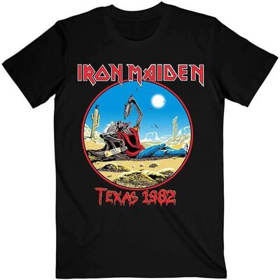 Iron Maiden The Beast Tames Texas Black T-Shirt - Unisex Adult Iron Maiden The Beast Tames Texas Black T-Shirt - Unisex Adult