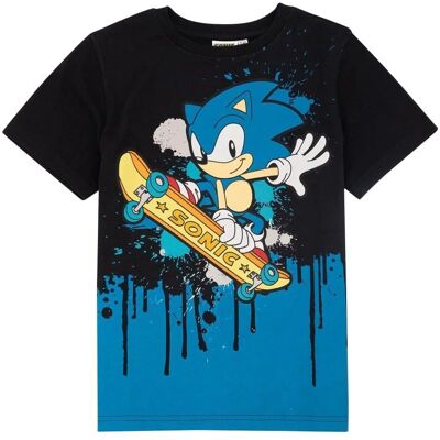 T-shirt Skateboard Sonic The Hedgehog pour Enfants - T-shirt T-shirt Skateboard Sonic The Hedgehog pour Enfants - T-shirt