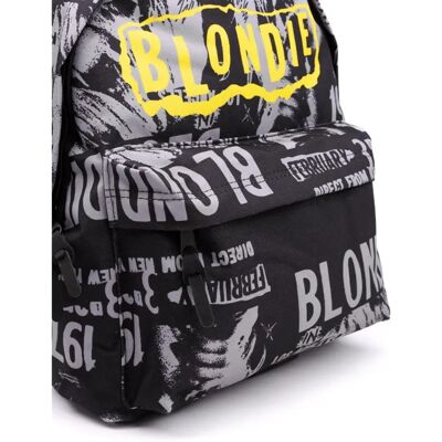 Blondie 1977 LA Concert Backpack - Black White Yellow - Size: ONE size Blondie 1977 LA Concert Backpack - Black White Yellow - Size: ONE size