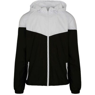 Build Your Brand Mens Tech Two Tone Jacket - Windbreaker Build Your Brand Mens Tech Two Tone Jacket - Windbreaker