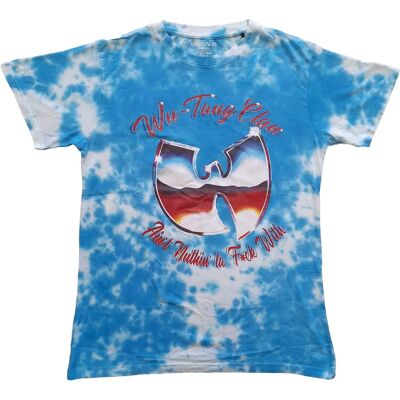 Wu-Tang Clan Maglietta Unisex Blu Cotone Riciclato - Maglietta Wu-Tang Clan Maglietta Unisex Blu Cotone Riciclato - Maglietta