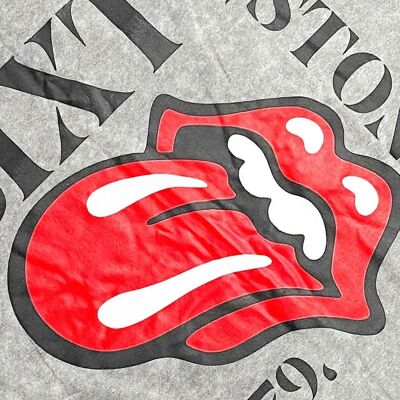 T-Shirt Verticale Sixty Grigio Unisex dei Rolling Stones - T-Shirt T-Shirt Verticale Sixty Grigio Unisex dei Rolling Stones - T-Shirt
