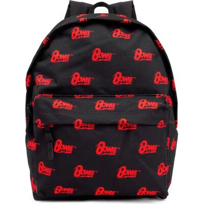David Bowie Logo Backpack - Black/Red - One Size - Backpack David Bowie Logo Backpack - Black/Red - One Size - Backpack