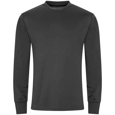 AWDis Charcoal Long Sleeve Active T-Shirt AWDis Charcoal Long Sleeve Active T-Shirt