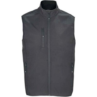 Sols Falcon Softshell Body Warmer - Recycled Charcoal - Small Sols Falcon Softshell Body Warmer - Recycled Charcoal - Small