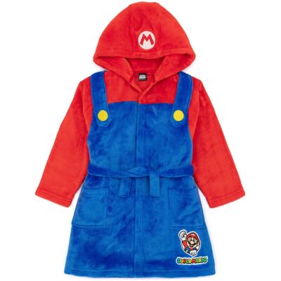 Super Mario Hooded Costume Dressing Gown - Kids 5-6 Years Super Mario Hooded Costume Dressing Gown - Kids 5-6 Years