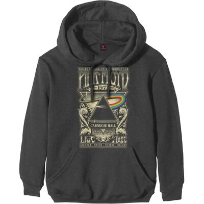Pink Floyd Unisex Adult Carnegie Hall Poster Hoodie - Cotton, Logo & Poster Design Pink Floyd Unisex Adult Carnegie Hall Poster Hoodie - Cotton, Logo & Poster Design