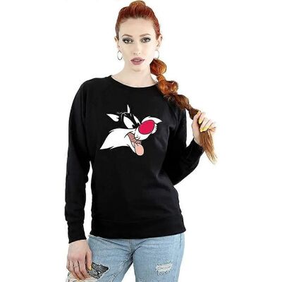 Looney Tunes Sylvester Face Sweatshirt - Sweatshirt Looney Tunes Sylvester Face Sweatshirt - Sweatshirt