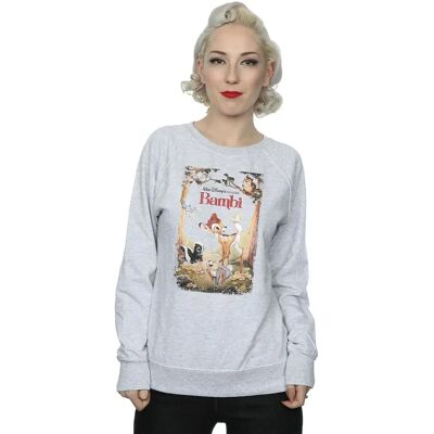 Bambi Heather Grey Unisex Crew Neck Sweatshirt - Sweatshirt Bambi Heather Grey Unisex Crew Neck Sweatshirt - Sweatshirt