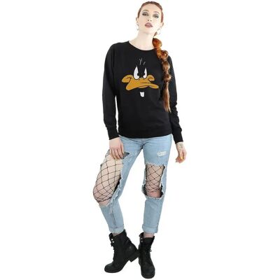 Looney Tunes Daffy Duck Face Sweatshirt - Sweatshirt Looney Tunes Daffy Duck Face Sweatshirt - Sweatshirt
