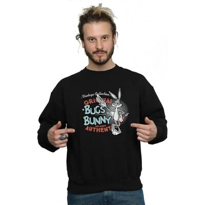 Looney Tunes Black Vintage Bugs Bunny Sweatshirt - Sweater Looney Tunes Black Vintage Bugs Bunny Sweatshirt - Sweater