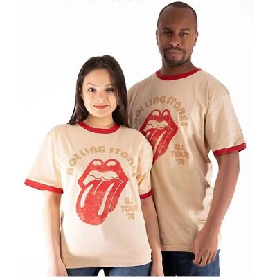 Rolling Stones Unisex Tour 78 T-Shirt - Natural Orange - T-Shirt Rolling Stones Unisex Tour 78 T-Shirt - Natural Orange - T-Shirt