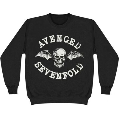 Avenged Sevenfold Black Sweatshirt - Unisex Adult Death Bat Avenged Sevenfold Black Sweatshirt - Unisex Adult Death Bat