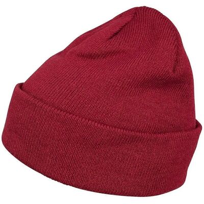 Build Your Brand Adults Unisex Heavy knit Beanie - Heavy Knit Beanie Burgundy Build Your Brand Adults Unisex Heavy knit Beanie - Heavy Knit Beanie Burgundy
