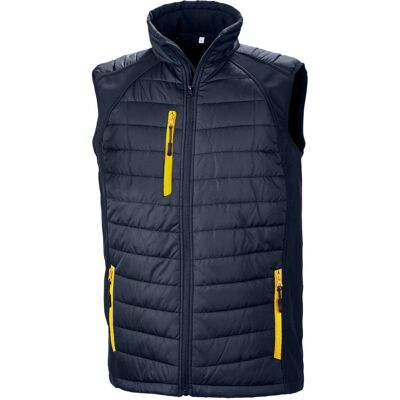 Compass - Compass Softshell Gilet - Navy/Yellow - Softshell Vest Compass - Compass Softshell Gilet - Navy/Yellow - Softshell Vest