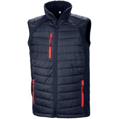 Compass Softshell Gilet - Navy/Red - M - Unisex - softshell gilet Compass Softshell Gilet - Navy/Red - M - Unisex - softshell gilet
