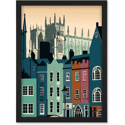 Artery8 - York Minster Cityscape - Black - A4 - Artwork Artery8 - York Minster Cityscape - Black - A4 - Artwork