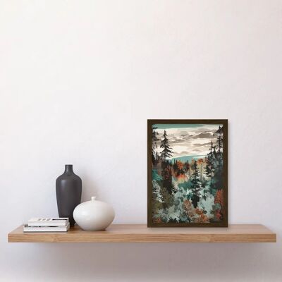 Artery8 - Taiga Boreal Autumnal Colours - A4 - Art Print Artery8 - Taiga Boreal Autumnal Colours - A4 - Art Print