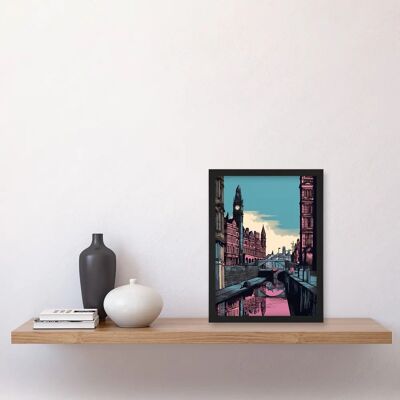 Artery8 - Leeds Canal Cityscape - A4 - Art print Artery8 - Leeds Canal Cityscape - A4 - Art print