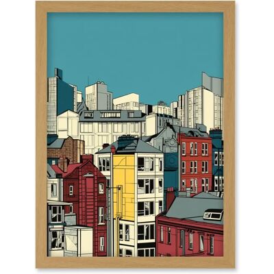 Artery8 - Manchester City Architecture Cityscape - A4 - Framed art Artery8 - Manchester City Architecture Cityscape - A4 - Framed art