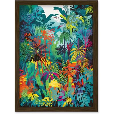 Artery8 - Rainforest Landscape - A4 - Framed - Wall Art Print Artery8 - Rainforest Landscape - A4 - Framed - Wall Art Print