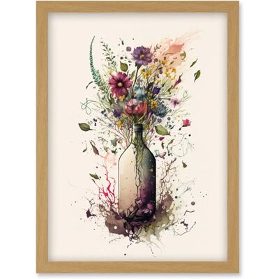 Artery8 - Spring Wildflower - A4 - Oak - Wall Art Print Artery8 - Spring Wildflower - A4 - Oak - Wall Art Print