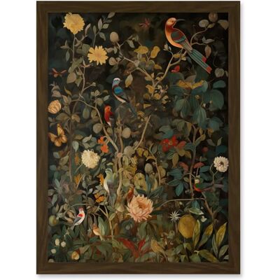 Artery8 - Audubon Birds in Spring - Brown - Wall Art Artery8 - Audubon Birds in Spring - Brown - Wall Art