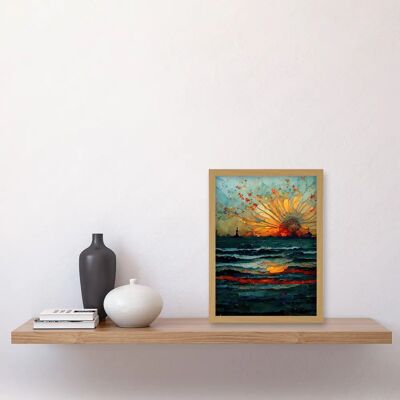 Artery8 - Seascape Sunset Port City Waves Horizon Artwork Artery8 - Seascape Sunset Port City Waves Horizon Artwork