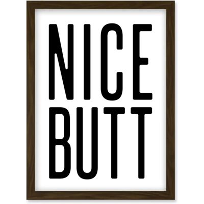 Artery8 - Toilet Wall Art - brown - Framed - Wall Art Artery8 - Toilet Wall Art - brown - Framed - Wall Art