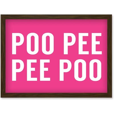 Artery8 - Toilet Wall Art - Brown - A4 - Wall Art Print Artery8 - Toilet Wall Art - Brown - A4 - Wall Art Print