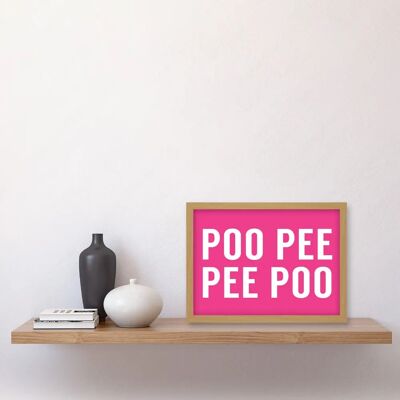 Artery8 - Funny Toilet Wall Art - Light Oak - A4 - Wall Art Print Artery8 - Funny Toilet Wall Art - Light Oak - A4 - Wall Art Print