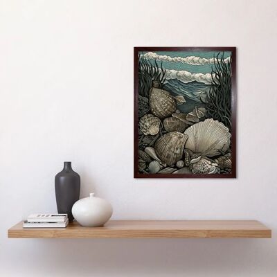 Artery8 - Seashells by the Shore - 12x16 inch - Art Print Artery8 - Seashells by the Shore - 12x16 inch - Art Print