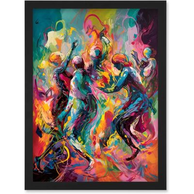 Artery8 - Abstract Figures - A4 - Black - Wall Art Print Artery8 - Abstract Figures - A4 - Black - Wall Art Print