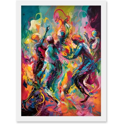 Artery8 - Abstract Figures - A4 - Framed - Wall Art Print Artery8 - Abstract Figures - A4 - Framed - Wall Art Print