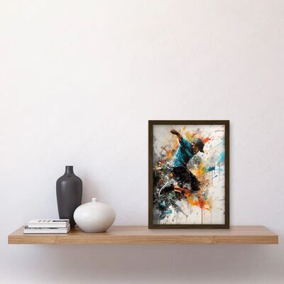 Artery8 - Parkour Jump - A4 - Brown - Wall Art Artery8 - Parkour Jump - A4 - Brown - Wall Art