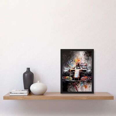 Artery8 - Race Car Grand Prix - Multicoloured - Framed Print Artery8 - Race Car Grand Prix - Multicoloured - Framed Print