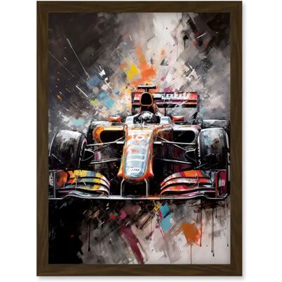 Artery8 - Race Car Grand Prix - Multicoloured - Wall Art Print Artery8 - Race Car Grand Prix - Multicoloured - Wall Art Print