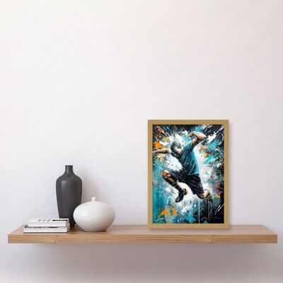 Artery8 - Parkour Portrait - Paint Splat - Wall Art Print Artery8 - Parkour Portrait - Paint Splat - Wall Art Print
