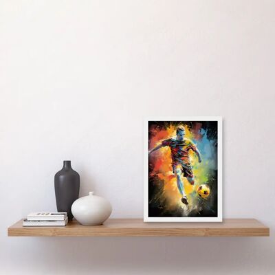 Artery8 - Footballer About to Kick - Wall Art Artery8 - Footballer About to Kick - Wall Art