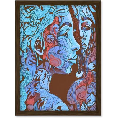 Artery8 - I am My Mother - Brown - A4 - Framed Wall Art Artery8 - I am My Mother - Brown - A4 - Framed Wall Art