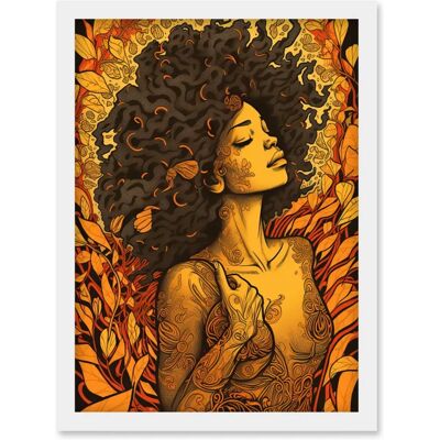 Artery8 - Autumn Amber Red Illustration - A4 Artery8 - Autumn Amber Red Illustration - A4